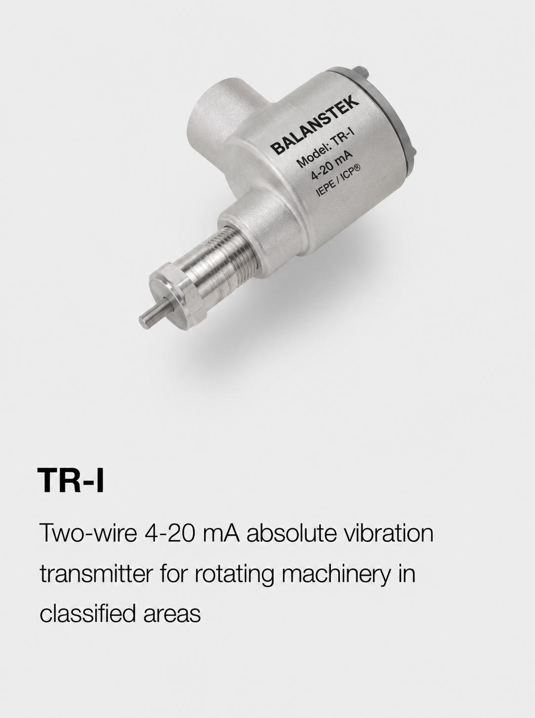 TR-1 endüstriyel vibrasyon sensörü