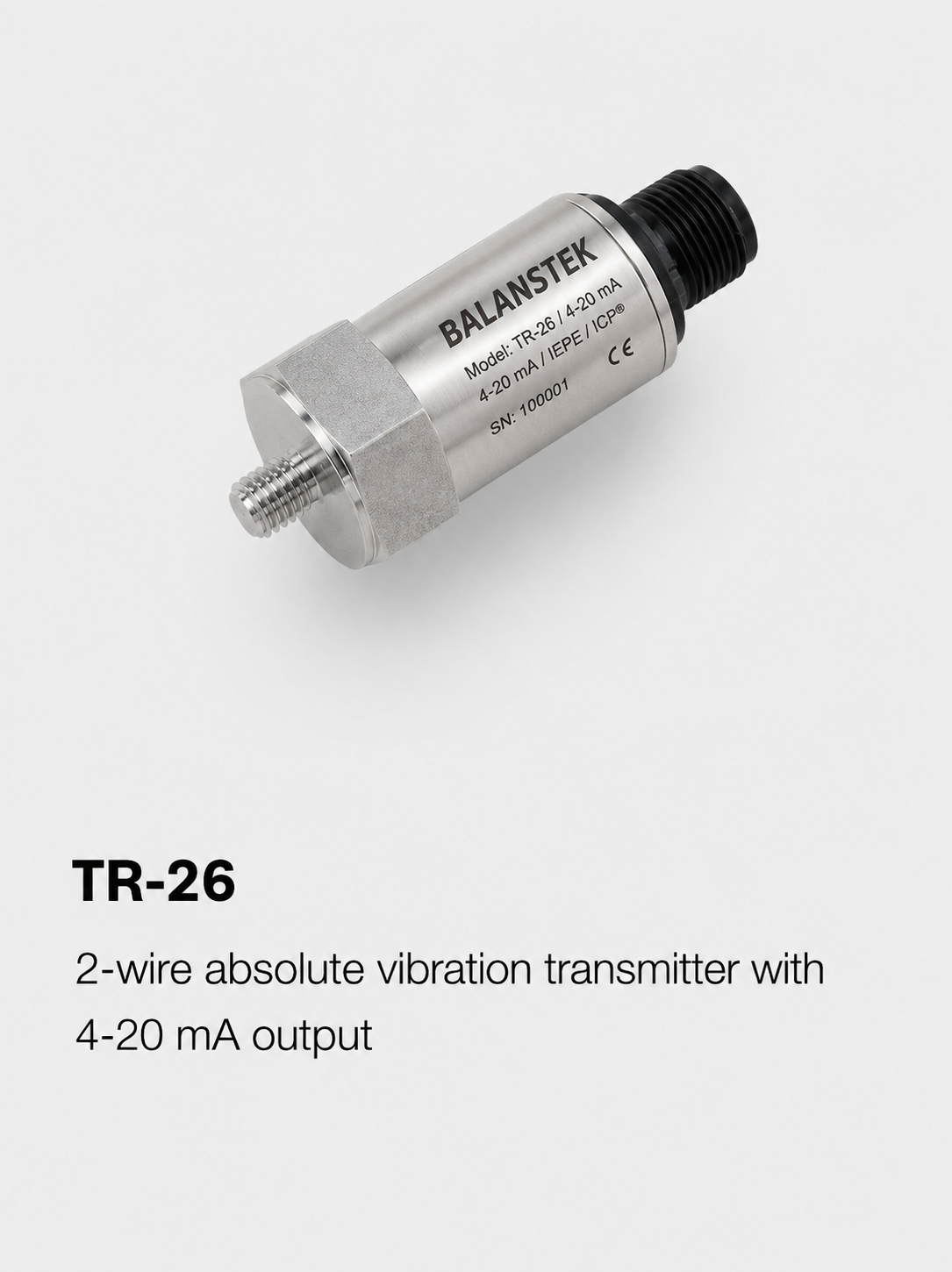 TR-26 endüstriyel vibrasyon sensörü
